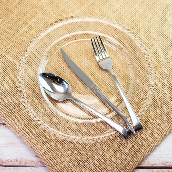 Prato Cristal Pearl Raso Redondo 28cm