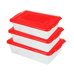Kit Caixas Organizadoras Multiuso 3 Peças 