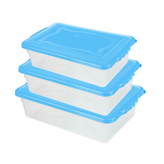 Kit Caixas Organizadoras Multiuso 3 Peças Kit Caixas Organizadoras Multiuso 3 Peças