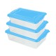 Kit Caixas Organizadoras Multiuso 3 Peças Kit Caixas Organizadoras Multiuso 3 Peças
