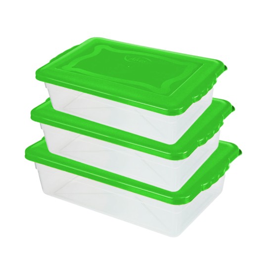 Kit Caixas Organizadoras Multiuso 3 Peças Kit Caixas Organizadoras Multiuso 3 Peças