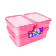 Kit Potes Color Retangular 3 Peças