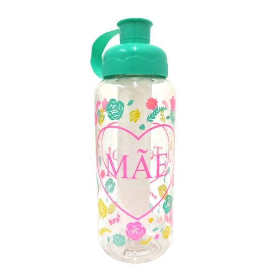 Squeeze Sleeve Floral 550ml c/ Tubo para Gelo 