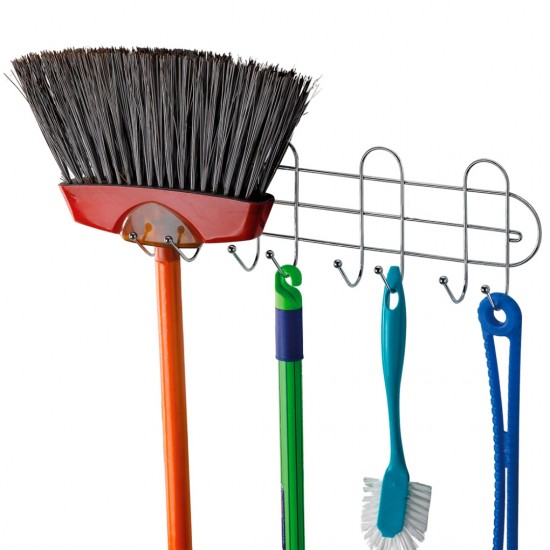 Porta Vassoura Cromado