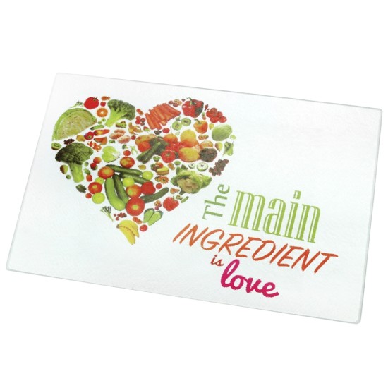 Tábua De Corte Em Vidro Decorada Estampas Sortidas