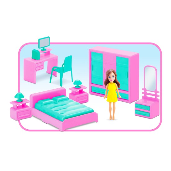 Judy Home Quarto Com boneca Judy Home Quarto Com boneca