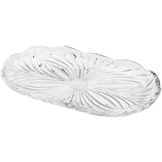 BANDEJA DE CRISTAL ALBERTA 23,8X14CM BANDEJA DE CRISTAL ALBERTA 23,8X14CM