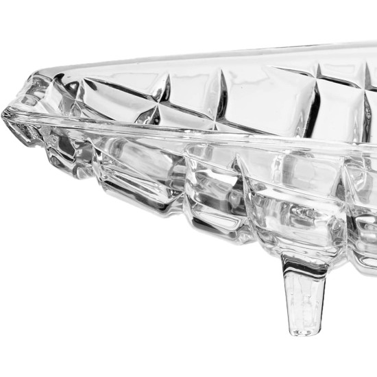CENTRO DE MESA CRISTAL DELI 26X14X5,5CM CENTRO DE MESA CRISTAL DELI 26X14X5,5CM