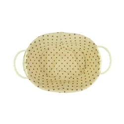 Cesto Oval Estampado Para Pães 