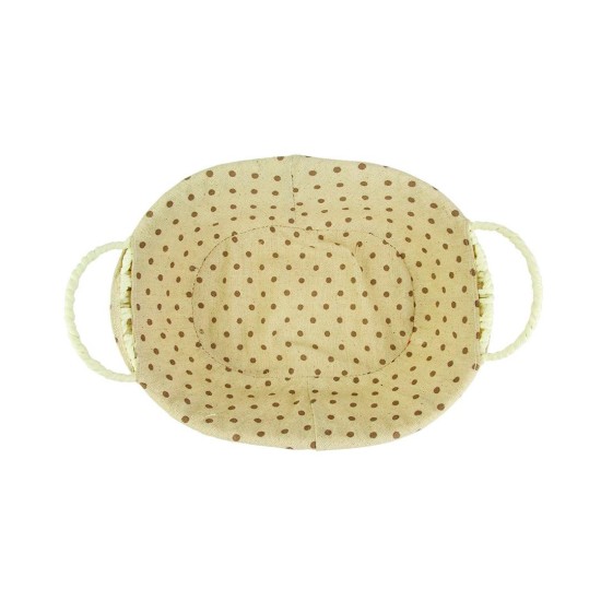 Cesto Oval Estampado Para Pães 