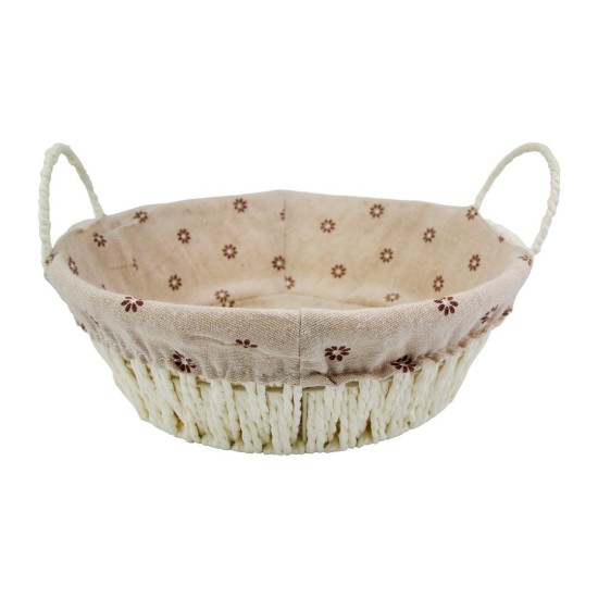 Cesto Redondo Estampado Para Pães 