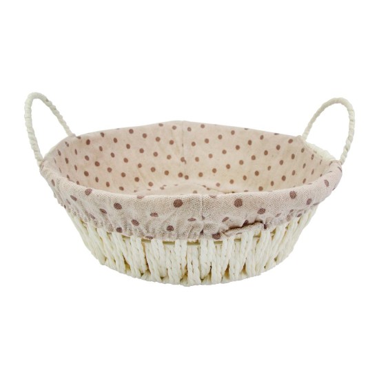 Cesto Redondo Estampado Para Pães 