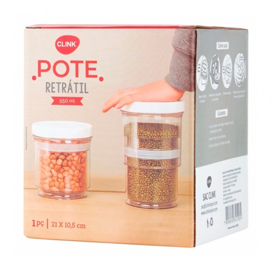 Pote Retrátil  550ml