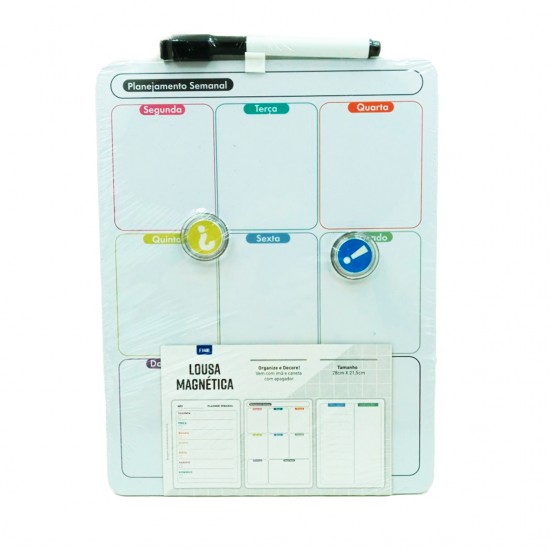 Lousa Magnética Planner Semanal