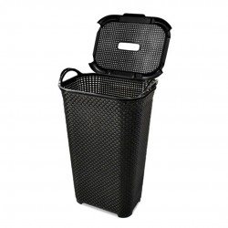Cesto Rattan Com Tampa Basculada 