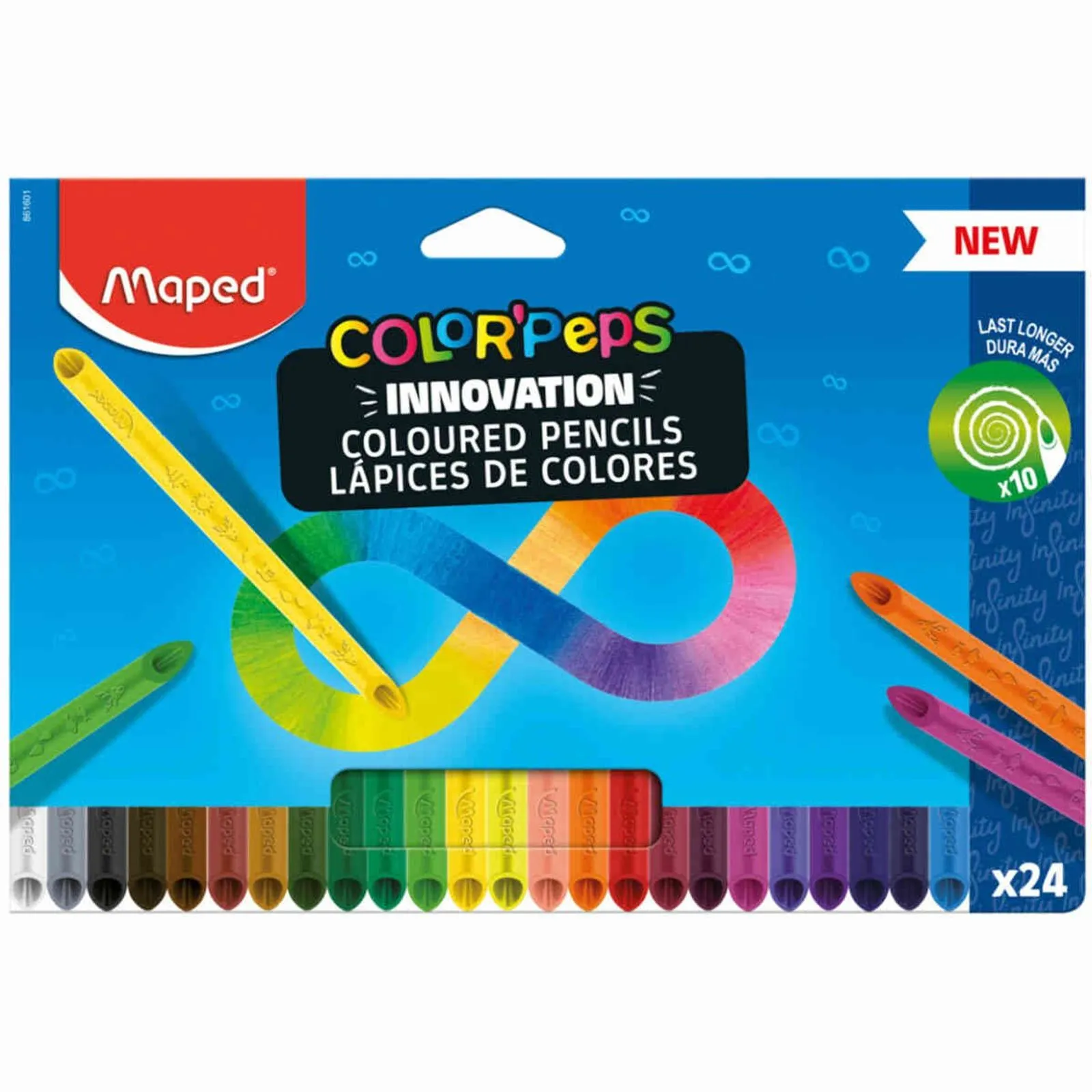 Lápis de Cor Maped Colorpeps Infinity - 24 Unidades 