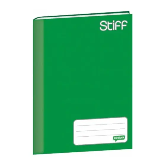 Caderno Brochurão Capa Dura - 96 Folhas Verde - Stiff