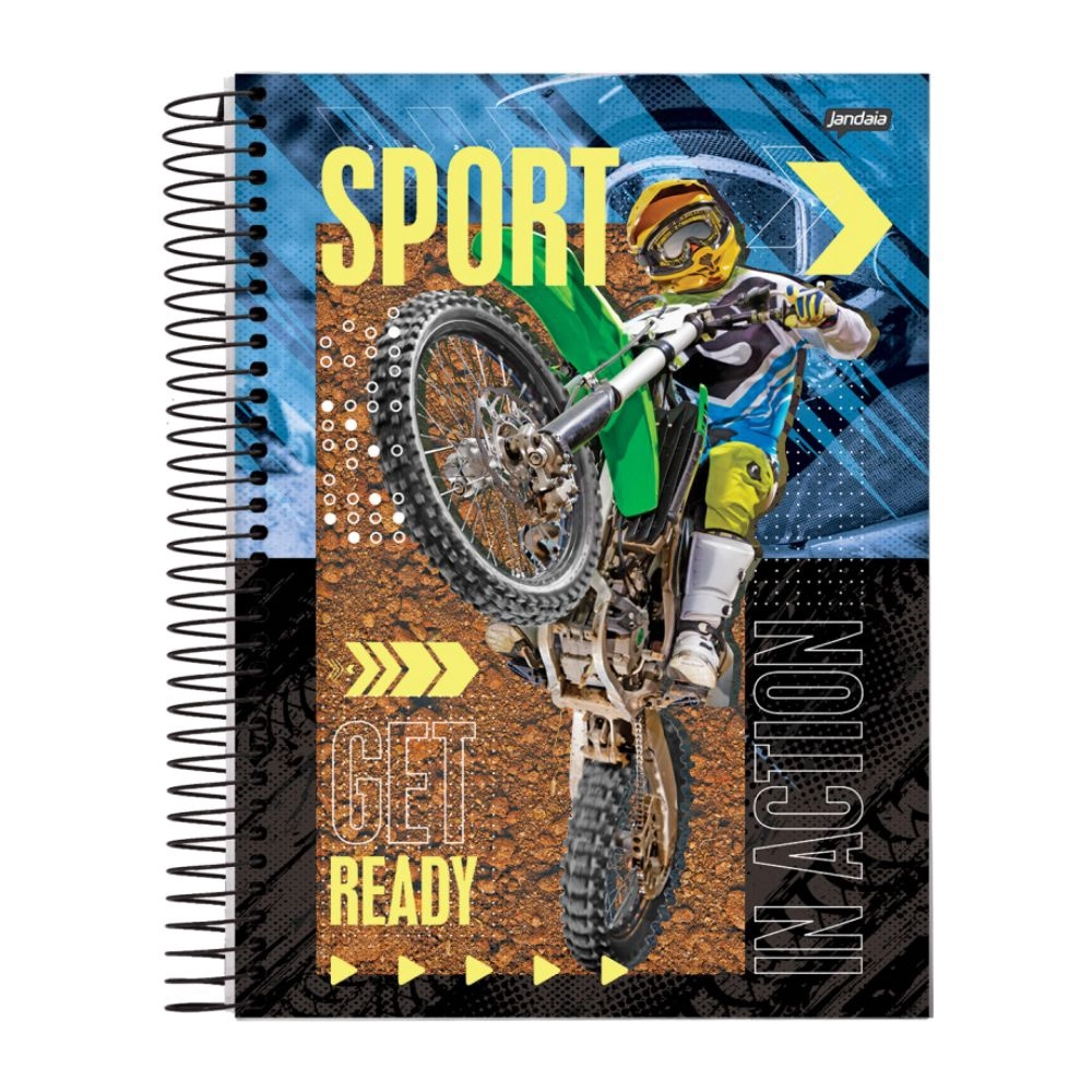 Caderno Universitário 192 Folhas Sport Sortido - Jandaia