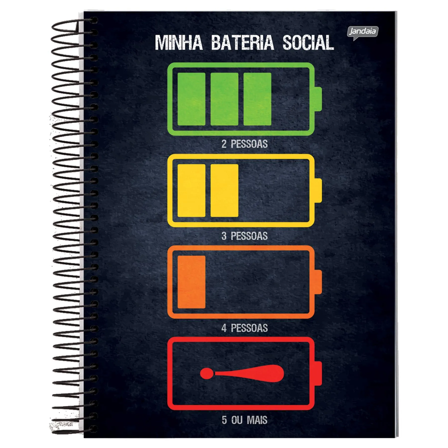 Caderno Universitário Jandaia Insano - 80 Folhas