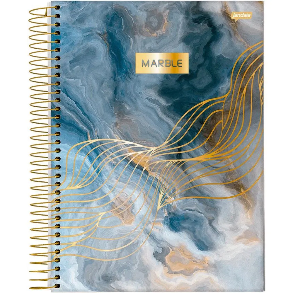 Caderno Universitário 80 Folhas Capa Dura - Marble