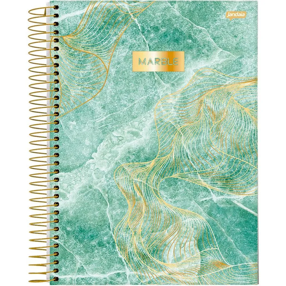 Caderno Universitário 80 Folhas Capa Dura - Marble