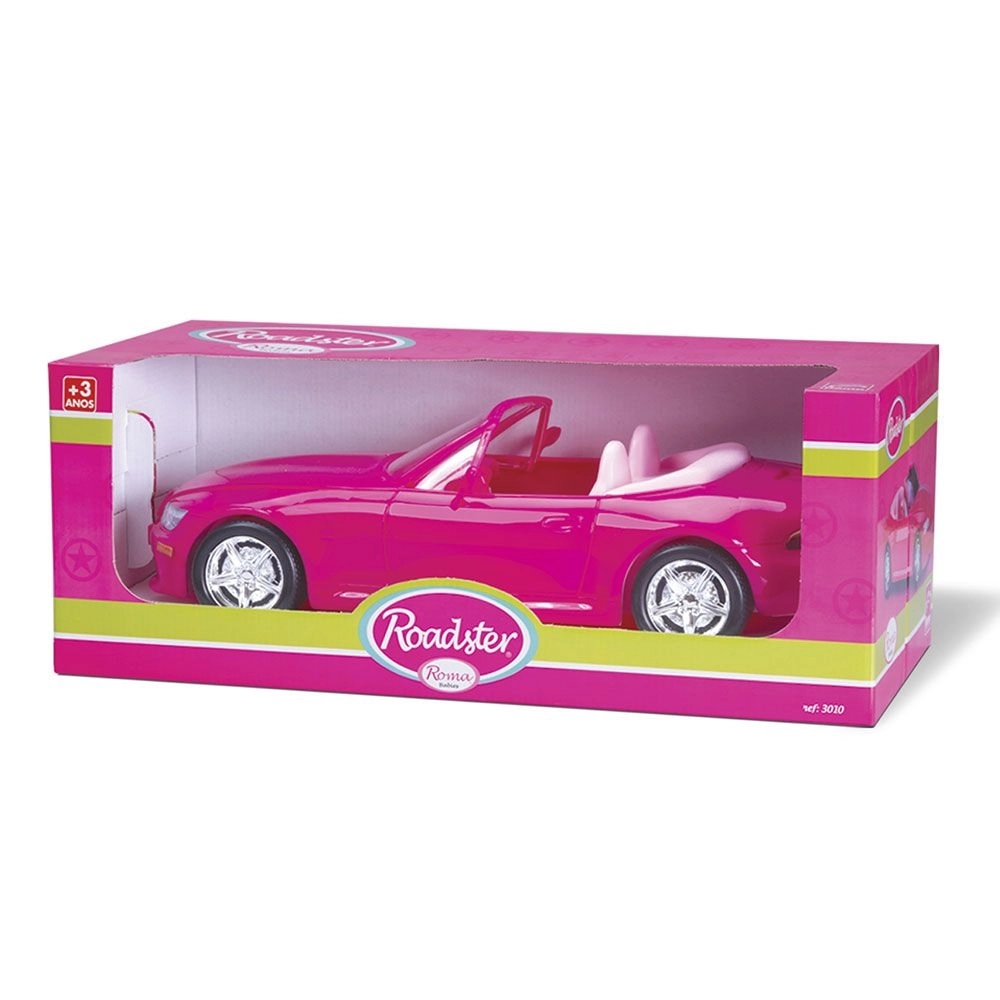 Carrinho Rosa Roadster para Bonecas