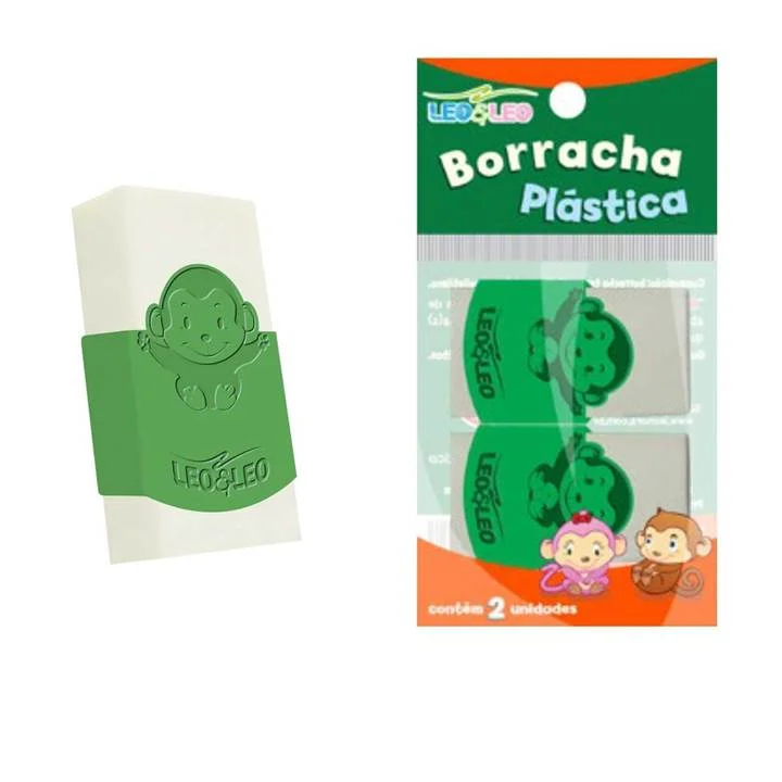 Borracha Branca com Capinha – Pacote com 2 Unidades 