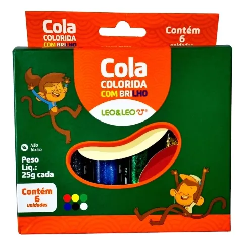 Cola com Brilho 6 Cores - Leonora