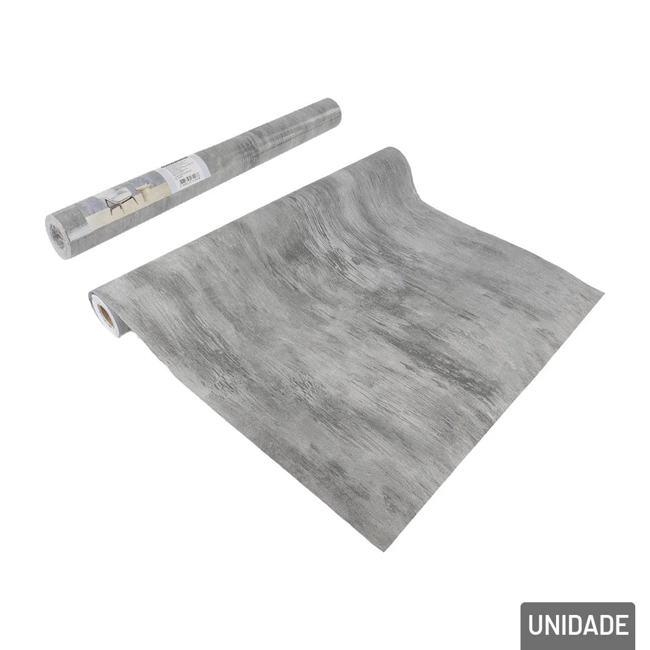 Papel de Parede 45cm x 5m Ripado Cinza – DCARTE