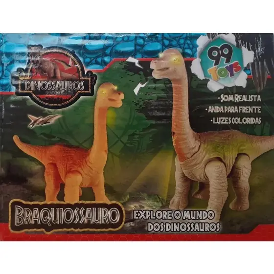 Dinossauro com Luz, Som, Projetor - 99 Toys