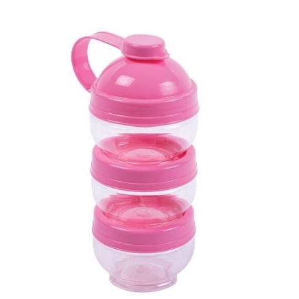 Dosador de Leite em Pó Gire e Trave Rosa – Plasútil