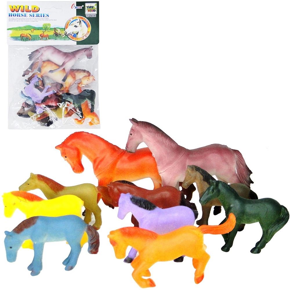 Kit Animal Selvagem de Cavalo com 10 Peças  - Solapa